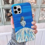 Stargazing Princess Hand-Painted Phone Case - Image 5