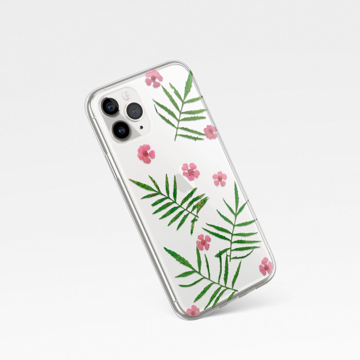 Pressed flowers and leaf phone case - Image 2