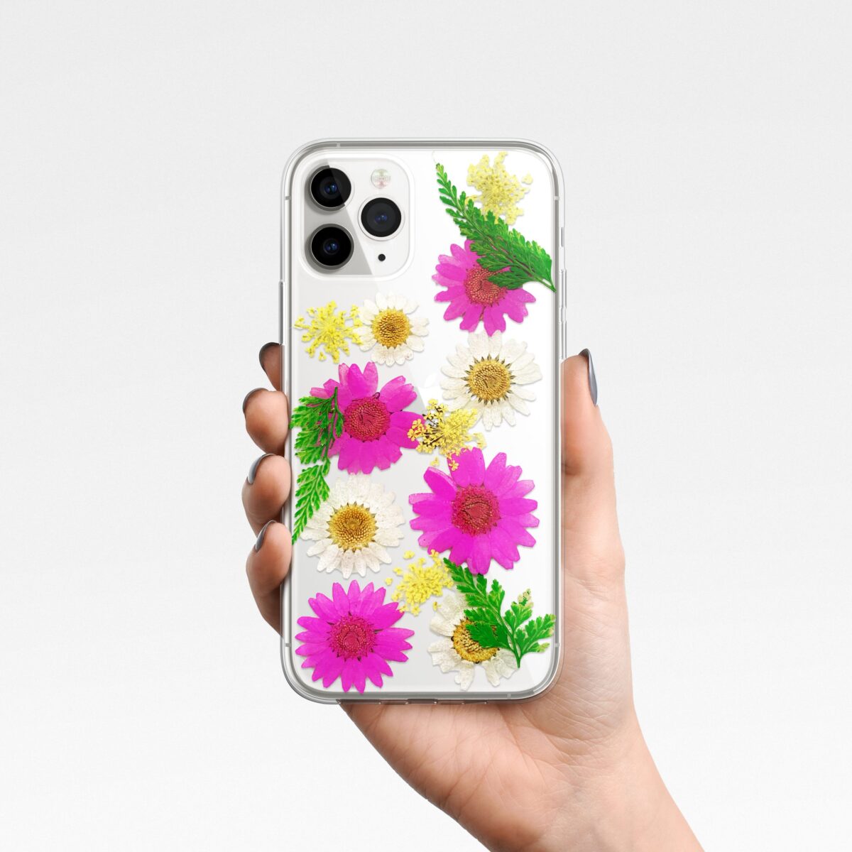Colorful pressed flowers phone cases - Image 4
