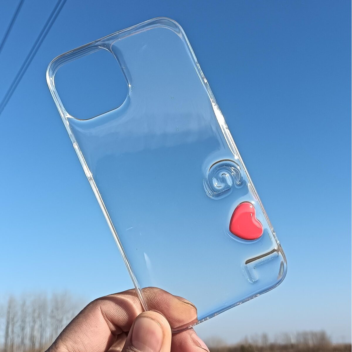 Letter and heart phone case - Image 1